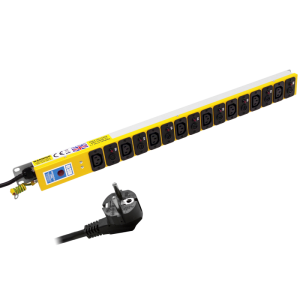 8 Way 10A Individual Neon Fused IEC C13 Sockets CEE 7/7 Plug PDU - Image 1