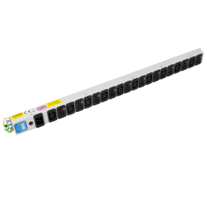 10 Way 10A Individually Fused IEC C13 Sockets & C20 Inlet Neon PDU - Image 1