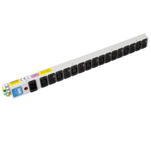 8 Way 10A Individually Fused IEC C13 Sockets & C20 Inlet Neon PDU - Image 1
