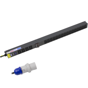 16x 10A IEC 60320 C13 & 4x 16A IEC 60320 C19 Socket Power Metered 16A Plug PDU - Image 1