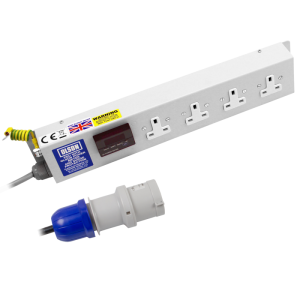 4 Way 13A Power Metered & Surge Protected 32A Plug PDU