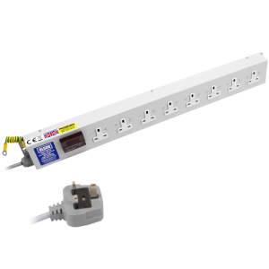 8 Way 13A Power Metered & Surge Protected 13A Plug PDU