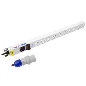 10 Way 13A Power Metered Sockets Angled Right 16A Plug PDU