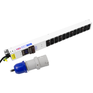8 Way 10A IEC 60320 C13 4x Neon Fused Power Metered Sockets 32A Plug PDU - Image 1