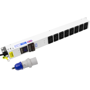 8 Way 16A IEC 60320 C19 Power Metered Sockets 16A Plug PDU - Image 1