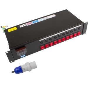 10 Way 2U 19" Power Metered 10A IEC 60320 C13 Socket PDU - Image 1