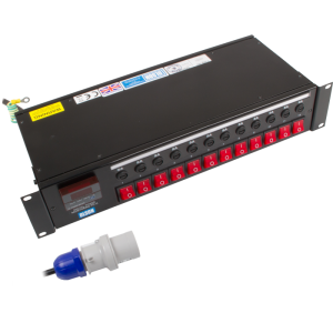 12 Way 2U 19" Power Metered 10A IEC 60320 C13 Socket PDU - Image 1