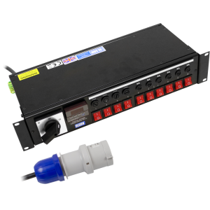 2U 19" Power Metered 6x 10A IEC 60320 C13 & 4x 16A IEC 60320 C19 Socket PDU - Image 1