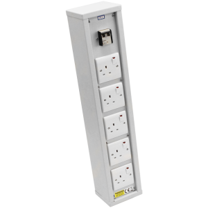 5 Way 13A Individually Switched DP Circuit Breaker Power Post Service Pillar