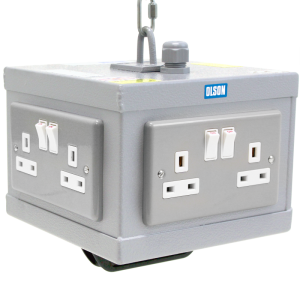 6 Way 13A Switched Metal Clad Socket Suspended Service Unit