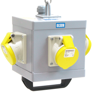 3 Way 110V 16A BS4343 Socket Suspended Service Unit
