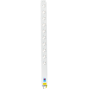 10 Way 13A Sockets Angled Left Neon 16A Plug PDU - Image 2
