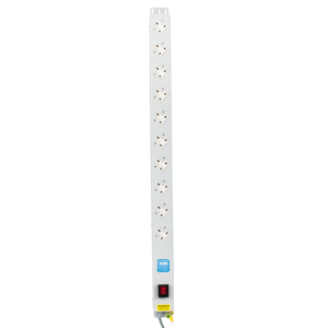 10 Way 13A Sockets Angled Right Illuminated Main Switch 13A Plug PDU - Image 2