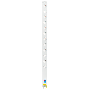 12 Way 13A Sockets Angled Left Neon 32A Plug PDU - Image 2