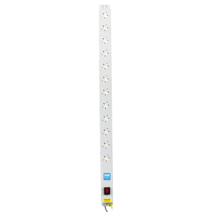 12 Way 13A Sockets Angled Right Illuminated Main Switch 16A Plug PDU - Image 2