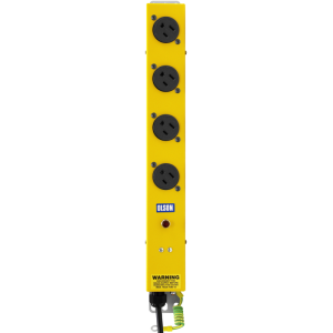 4 Way Vertical 15A American Neon Nema 5-15 Plug PDU - Image 2