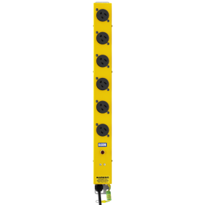 6 Way Vertical 15A American Neon Nema 5-15 Plug PDU - Image 2