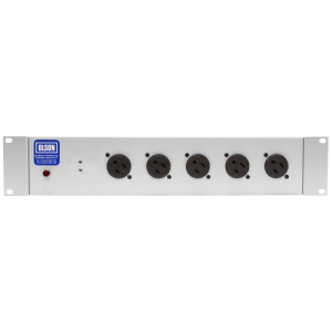 5 Way 19" 2U Horizontal 15A Neon American Rack Mount PDU - Image 2