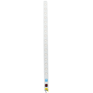 16 Way 13A Sockets Angled Right Illuminated Main Switch 13A Plug PDU - Image 2