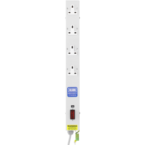 4 Way 13A Vertical Sockets Fused 13A Plug PDU - Image 2