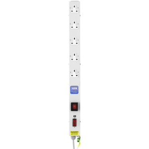 5 Way 13A Vertical Sockets Illuminated Main Switch Fused 13A Plug PDU - Image 2