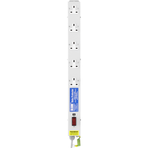 5 Way 13A Vertical Sockets RF Filtered Surge Protected Fused 13A Plug PDU - Image 2