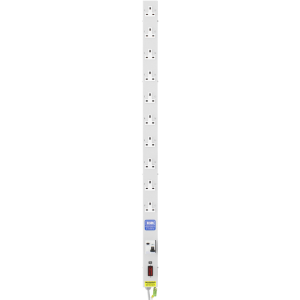 10 Way 13A Vertical Sockets Fused RCD Protected 13A Plug PDU - Image 2