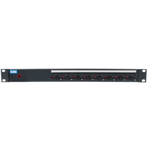 8 Way 19" 1U Horizontal Rack Mount Individually Fused/Neon Facing IEC 60320 C13 Socket C14 Inlet & Neon Cable Management PDU - Image 2