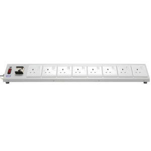 8 Way 13A Switched Fused RCD Protected Sloping Bench PDU - Image 2