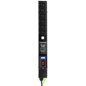 6 Way 10A IEC 60320 C13 Socket with 16A IEC 60309 Plug Circuit Breaker RF Filtered Surge Protected PDU - Image 2