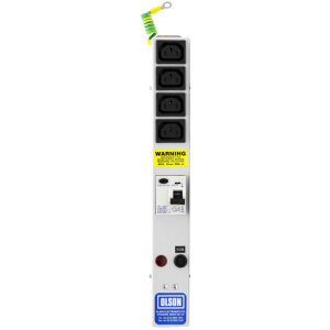 4 Way 10A IEC 60320 C13 Sockets SP Mains Fuse & Neon RCD Protected IEC 60320 C14 Inlet PDU - Image 2