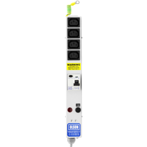 4 Way 10A IEC 60320 C13 Sockets SP Mains Fuse & Neon RCD Protected 13A Plug PDU - Image 2