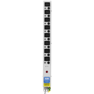 8 Way 10A IEC C13 Sockets Individually Fused Neon 13A Plug PDU - Image 2