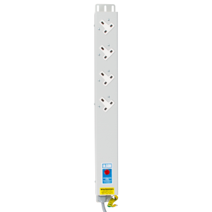 4 Way 13A Sockets Angled Right Neon 16A Plug PDU - Image 2