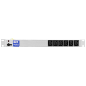 6 Way 19" 1U 10A IEC 60320 C13 Neon Fused 13A Plug PDU - Image 2