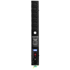 6 Way 10A IEC C13 Sockets C14 Inlet Circuit Breaker RF Filtered Surge Protected PDU - Image 2