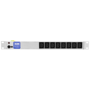 8 Way 19" 1U 10A IEC 60320 C13 Neon Fused 13A Plug PDU - Image 2