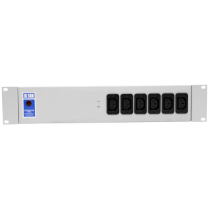 6 Way 19" 2U 10A IEC 60320 C13 Socket 13A Plug PDU - Image 2