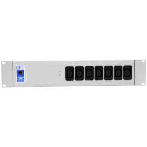 7 Way 19" 2U 10A IEC 60320 C13 Socket 13A Plug PDU - Image 2
