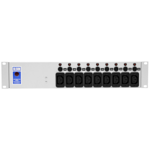 9 Way 19" 2U 10A IEC 60320 C13 Individual Neon & Fused PDU - Image 2