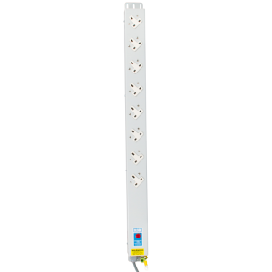 8 Way 13A Sockets Angled Right Neon 16A Plug PDU - Image 2