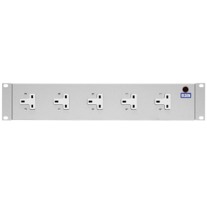 5 Way 19" 2U Horizontal 13A Unswitched Angled Right 90??? Neon Rack Mount PDU - Image 2