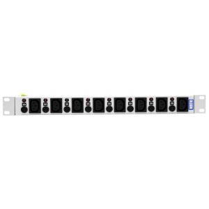 8 Way 19" 1U 10A IEC 60320 C13 Individual Neon & Fused 13A Plug PDU - Image 2