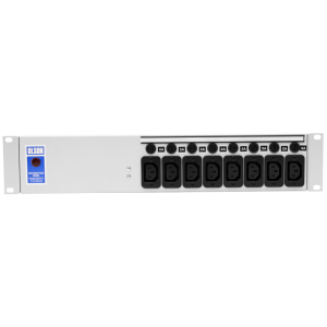 8 Way 19" 2U 10A IEC 60320 C13 Neon Individually Fused PDU - Image 2