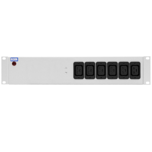 6 Way 2U 19" 16A IEC 60320 C19 Neon C20 Plug PDU - Image 2