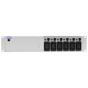 6 Way 2U 19" 16A IEC 60320 C19 Neon Individually Fused C20 Plug PDU - Image 2