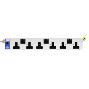 6 Way 13A Individually Switched Neon Fused PDU - Image 2