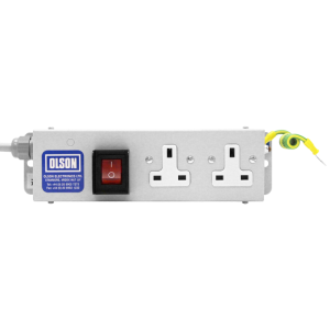 2 Way 13A Illuminated Main Switch Neon Fused PDU - Image 2