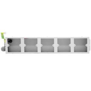 5 x 1 Gang Accessory Mount Neon Flat Portable Empty Box PDU - Image 2