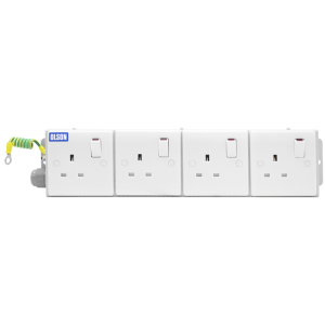 4 Way 13A Switched Socket Neon Flat Portable PDU - Image 2